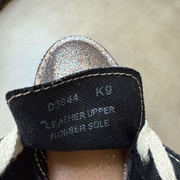 J. Crew Crewcuts Shimmer Glitter leather Macalister Girl Boots Size K9 - Picture 6 of 6